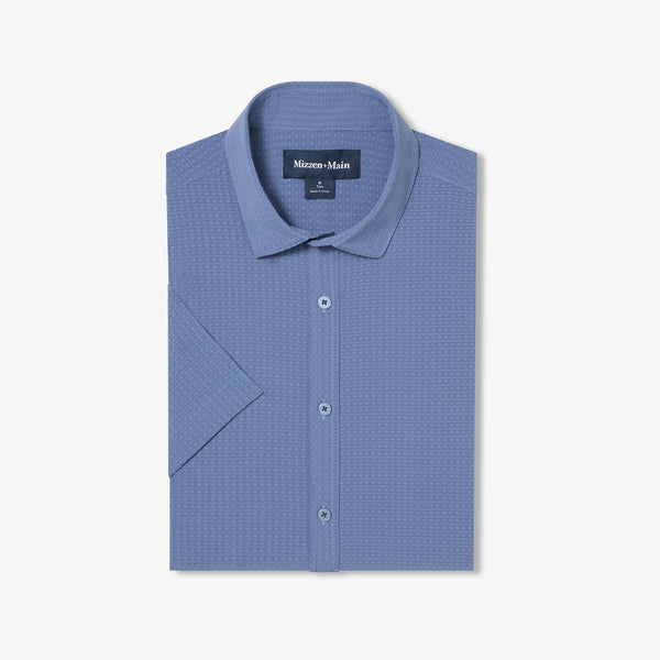 PORTER SS SEERSUCKAH - FJORD BLUE?