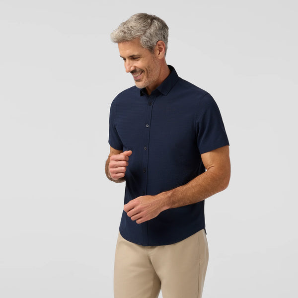 PORTER SS SEERSUCKAH - NAVY