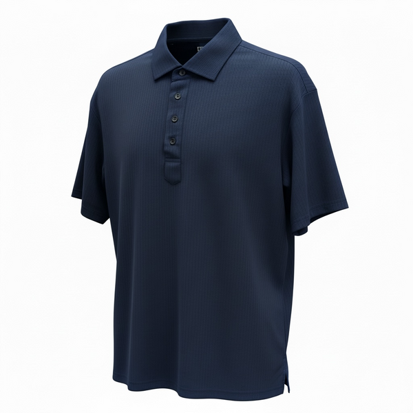 DRESSY HARD COLLAR POLO - NAVY