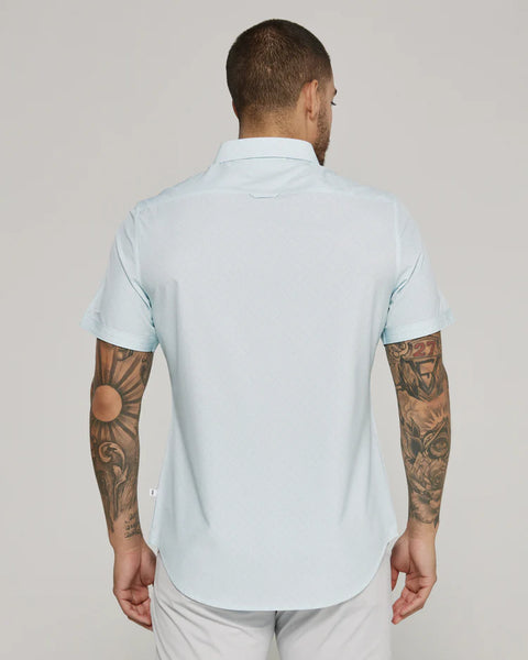 LEVEN SS PERFORMANCE BUTTON UP - MINT