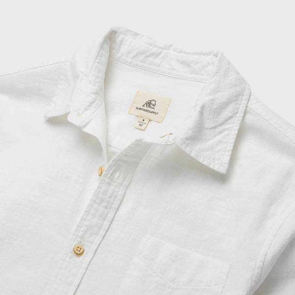 LS SLUB WOVEN - WHITE