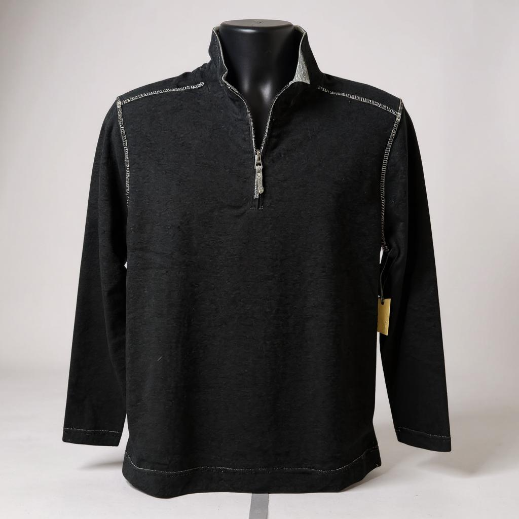 ASPEN FLEECE ZIPTOP - BLACK