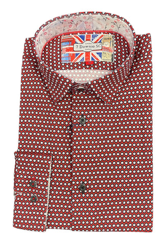 BOYS PARTY SHIRT - RED