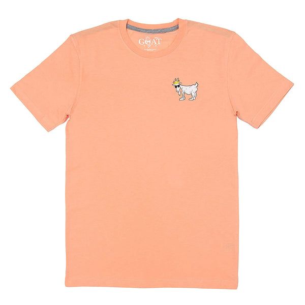 GOAT DRI FIT TEE - PEACH