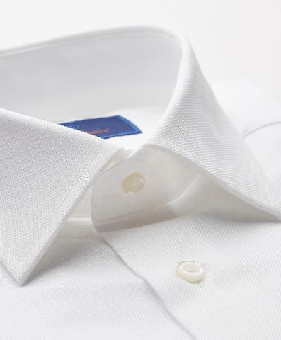 TRIM FIT 4/5 SLEEVE TEXTURE - white