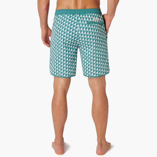 ANCHOR SWIM SUIT - GREEN TRIANGLES