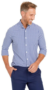 TRIM FIT GINGHAM - NAVY