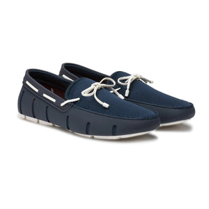 BRAIDED LACE LOAFER - NAVY