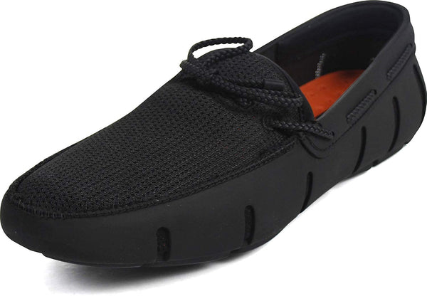 BRAIDED LACE LOAFER - BLK/BLK