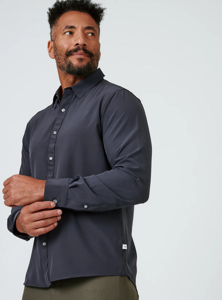 LONG SLEEVE STRETCHY - CHARCOAL