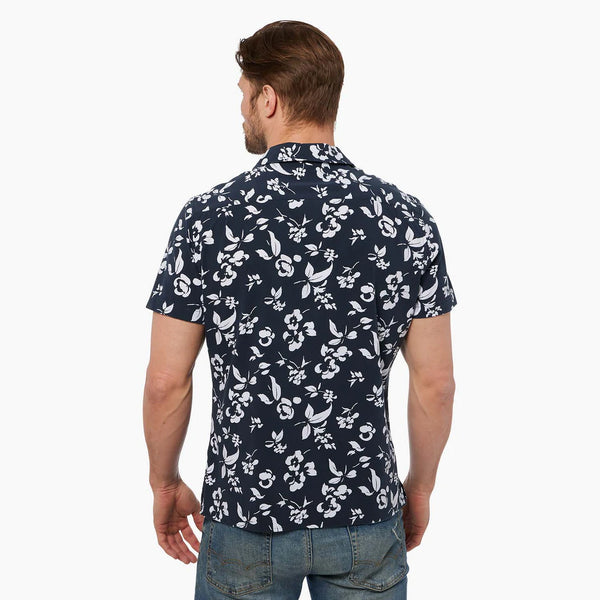 CASABLANCA CAMP SHIRT - BLACK FLORAL