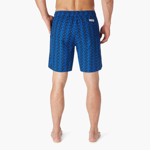 ANCHOR SWIM SUIT - BLUE RUGGED WAVES