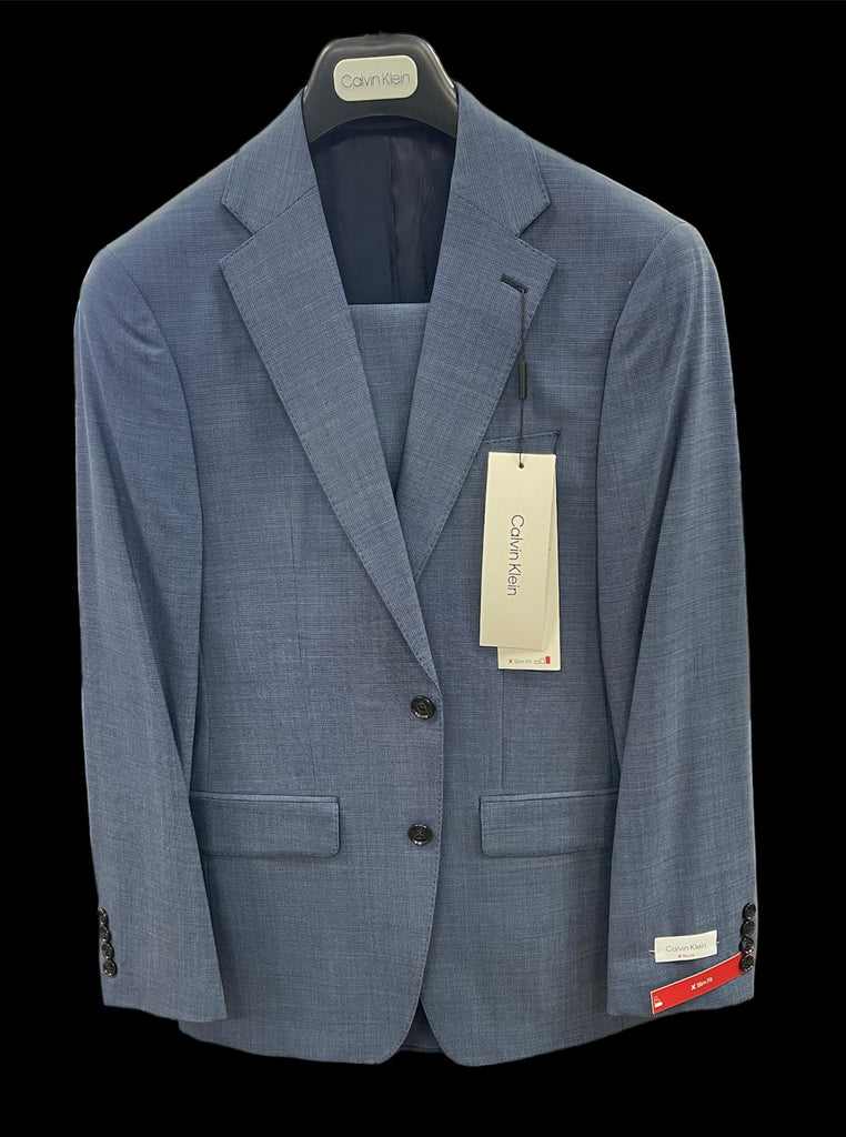 Calvin klein x on sale fit suit blue