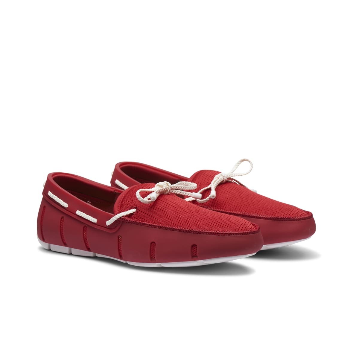 BRAIDED LACE LOAFER - RED