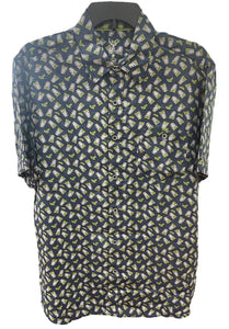 SS PRINT BUTTON UP - TEQUILA