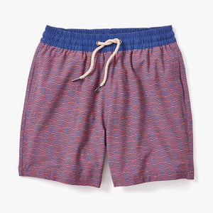 BOYS ANCHOR TRUNK - RED WAVES