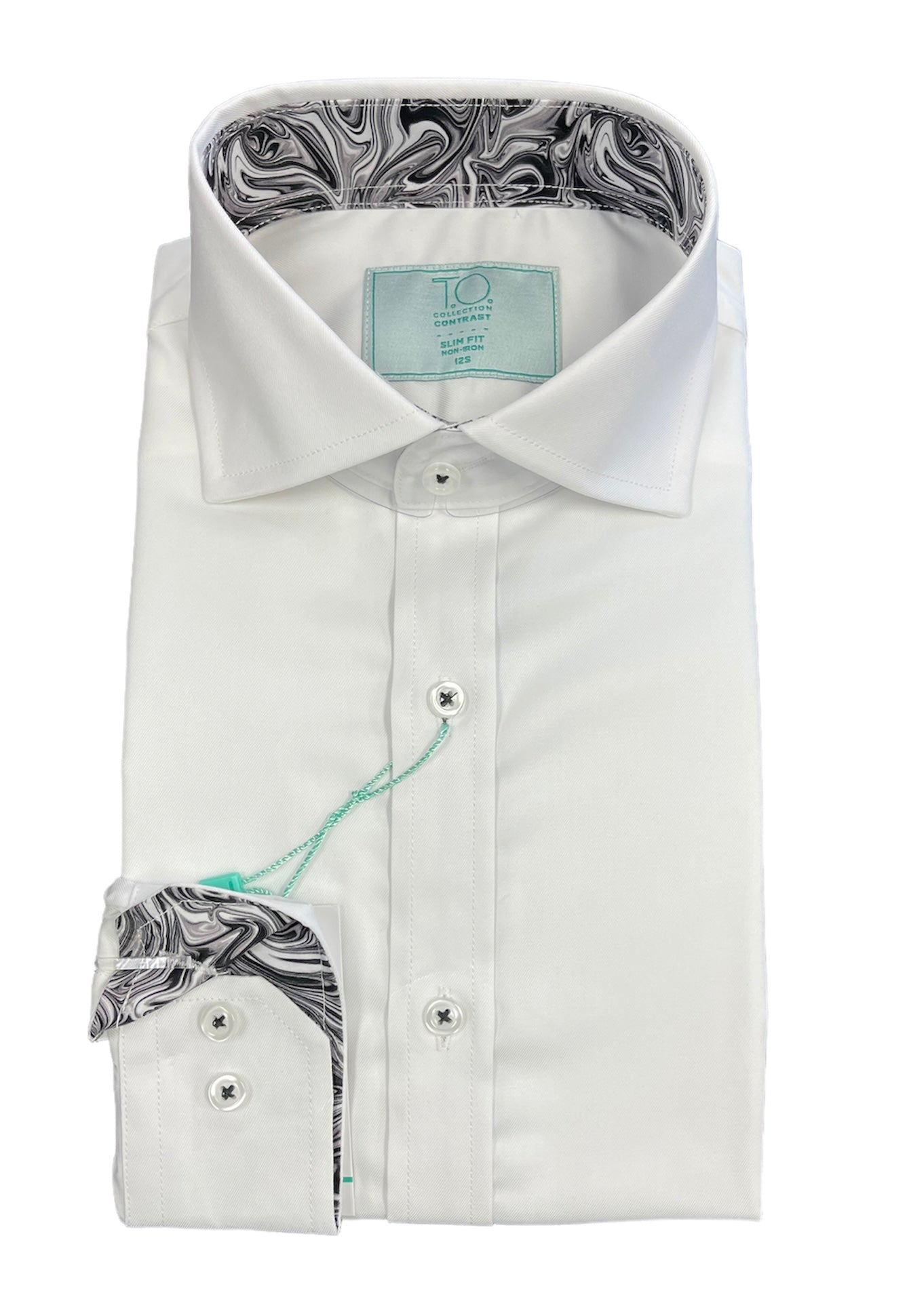 Mens White Shirt With Black Contrast BOYS WHITE CONTRAST W/BLACK Mens White Shirt With Black Contrast BOYS WHITE CONTRAST W/BLACK