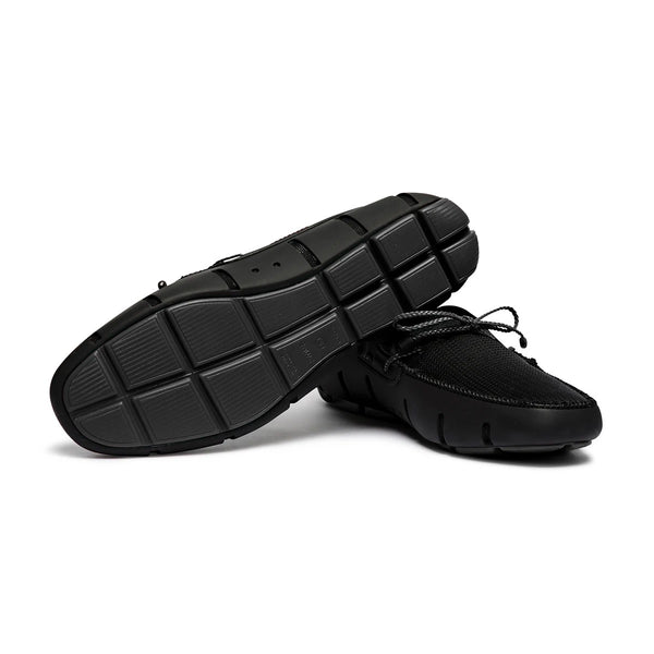 BRAIDED LACE LOAFER - BLK/BLK